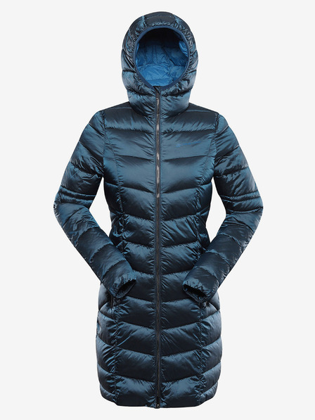 ALPINE PRO Langer, ultraleichter Damenmantel ALPINE PRO OREFA blau