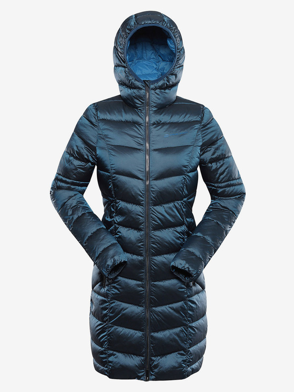 ALPINE PRO Langer, ultraleichter Damenmantel ALPINE PRO OREFA blau