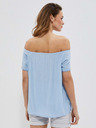 Moodo Hellblaue Damenbluse Moodo
