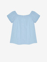 Moodo Hellblaue Damenbluse Moodo