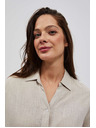 Moodo Damen-Beige-Hemd Moodo