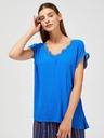 Moodo Blaue Damenbluse Moodo