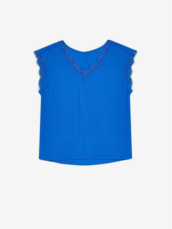 Moodo Blaue Damenbluse Moodo