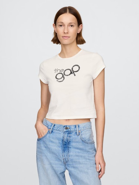 GAP Damen Crop-T-Shirt mit Logo GAP