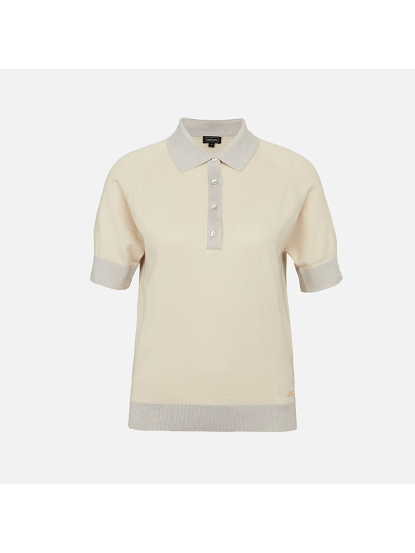 Geox Cremefarbenes Damen-T-Shirt Geox