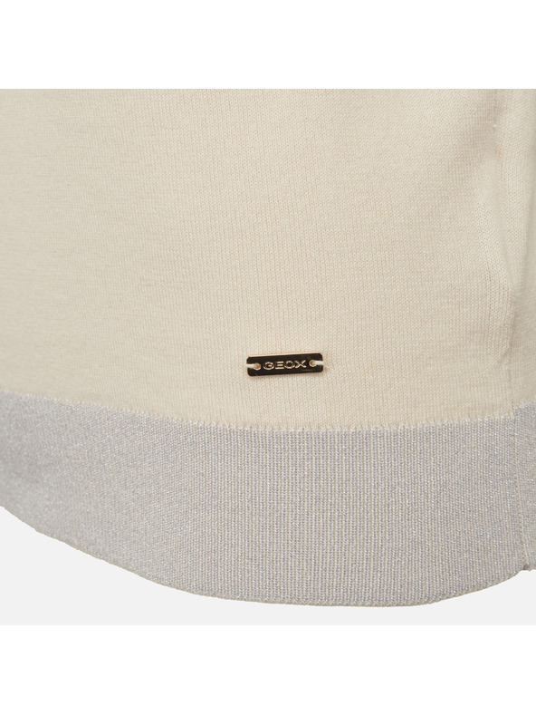 Geox Cremefarbenes Damen-T-Shirt Geox