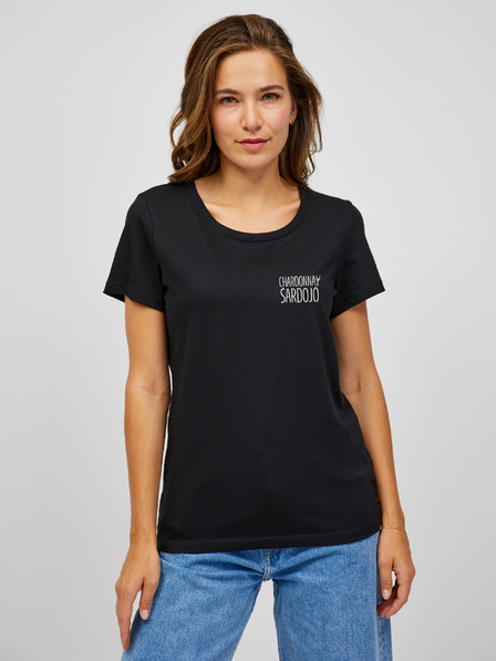 ZOOT.Original Schwarzes Damen-T-Shirt ZOOT.Original Šardojó