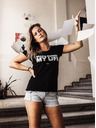 ZOOT.Original Schwarzes Unisex-T-Shirt ZOOT Original Marie Terezie