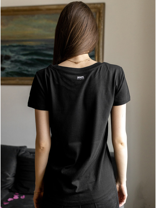 ZOOT.Original Schwarzes Damen-T-Shirt ZOOT Original "Love Vole"