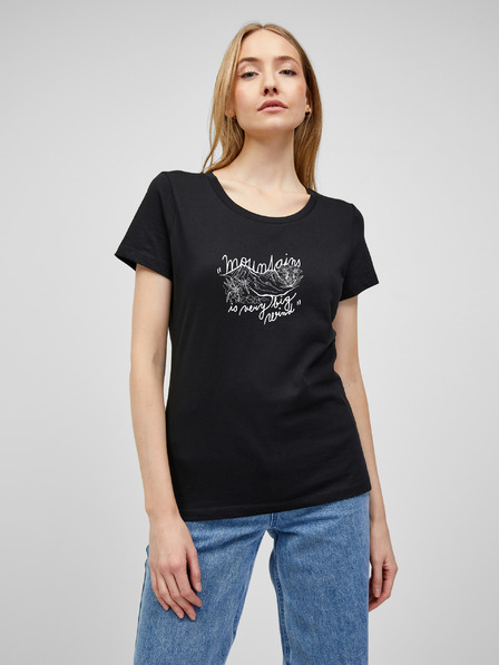 ZOOT.Original Schwarzes Frauen Zoot Original Mountains T-Shirt