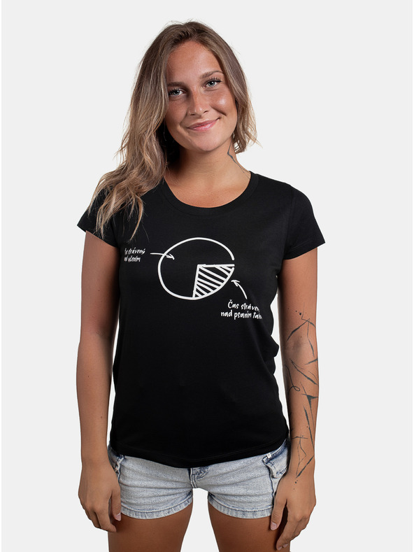 ZOOT.Original Schwarzes ZOOT Original Damen T-Shirt Keine Zeit zu verlieren