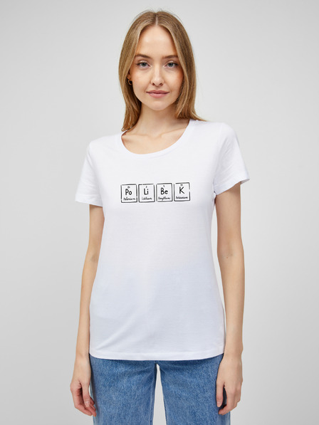 ZOOT.Original Weißes Damen T-Shirt mit ZOOT.Original Aufdruck Kiss