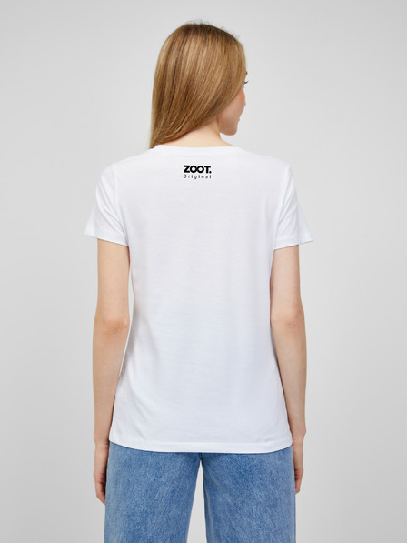 ZOOT.Original Weißes Damen T-Shirt mit ZOOT.Original Aufdruck Kiss