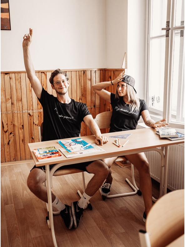 ZOOT.Original Schwarzes Damen-T-Shirt ZOOT Original "Schreiben wir heute?"