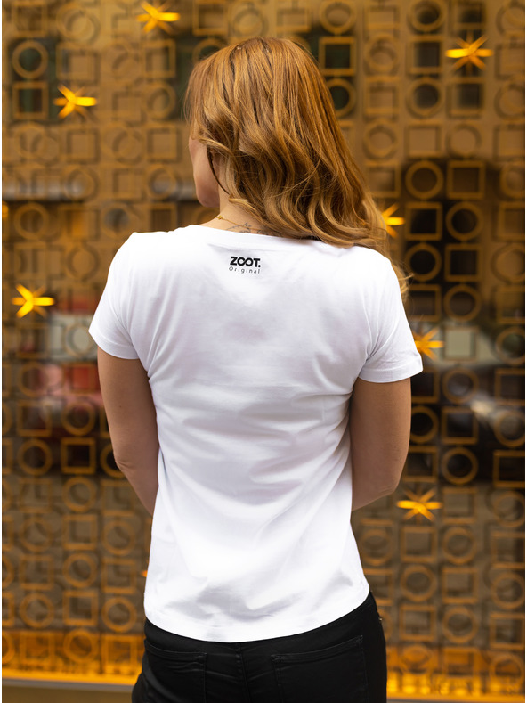 ZOOT.Original Weißes ZOOT Original Damen T-Shirt Gold Digger