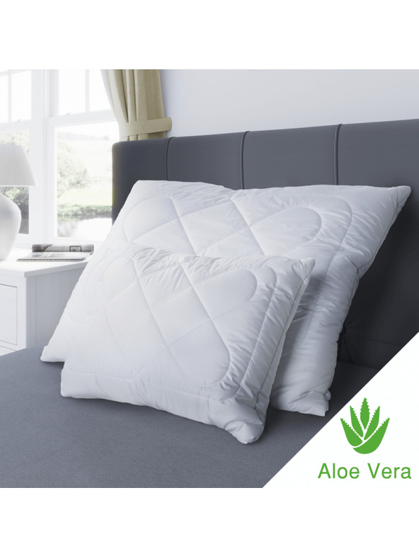 Kvalitex Kissen Aloe Vera 70x90cm Alaska Reißverschluss 900g Kvalitex