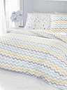 Kvalitex Französische Baumwollbettwäsche Delux 220x200, 70x90cm Duo blau Kvalitex