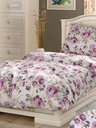 Kvalitex Französische Baumwollbettwäsche PROVENCE COLLECTION 200x200, 70x90cm Daniela lila
