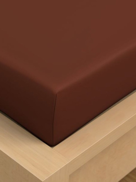 Kvalitex Baumwolllaken 150x230cm dunkelbraun