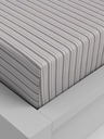 Kvalitex Baumwoll-Spannbettlaken 160x200cm lila gestreift Kvalitex