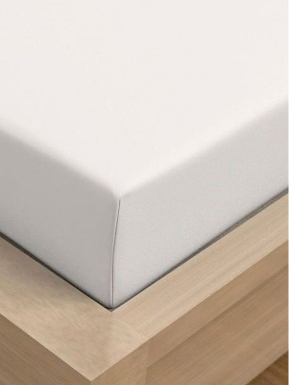 Kvalitex Jersey Einzelbettlaken mit Lycra 90x200cm weiß Kvalitex