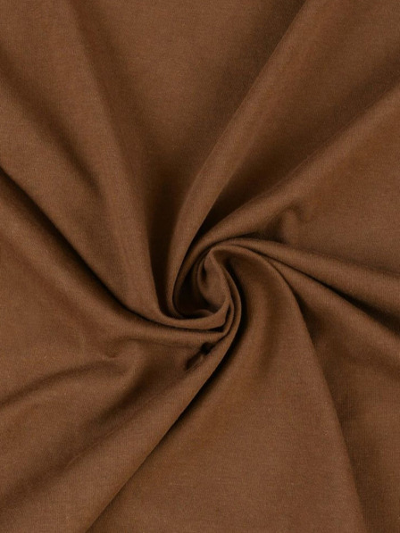 Kvalitex Jersey Einzelbettlaken 90x200cm dunkelbraun Kvalitex