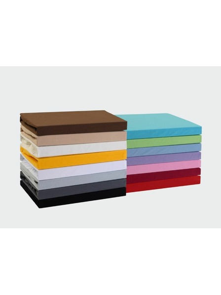 Kvalitex Jersey-Spannbettlaken 160x200cm schwarz Kvalitex