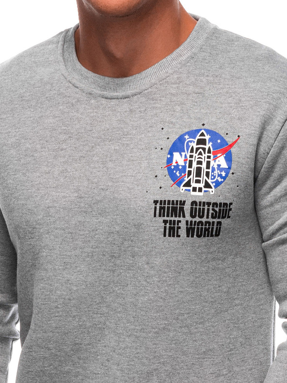 Edoti EDOTI Herren-Kapuzensweatshirt, grau