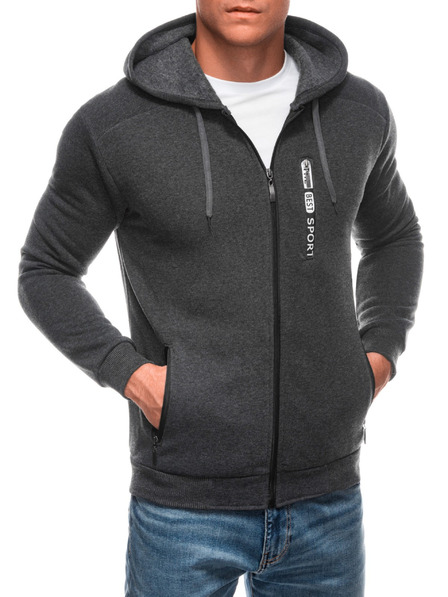Edoti EDOTI Herren-Kapuzenpullover, dunkelgrau