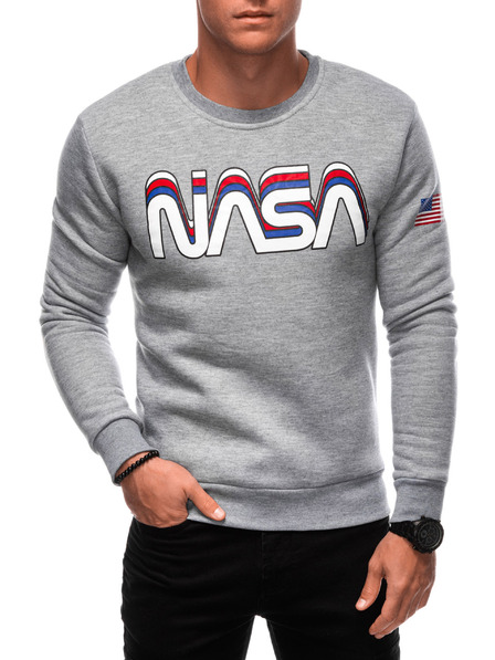 Edoti EDOTI Herren-Kapuzensweatshirt, grau