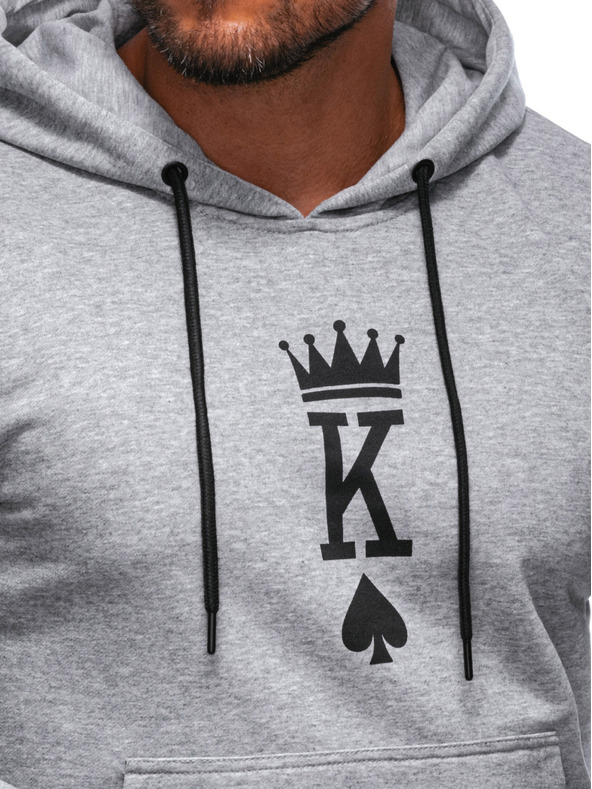 Edoti EDOTI Herren-Kapuzenpullover, grau