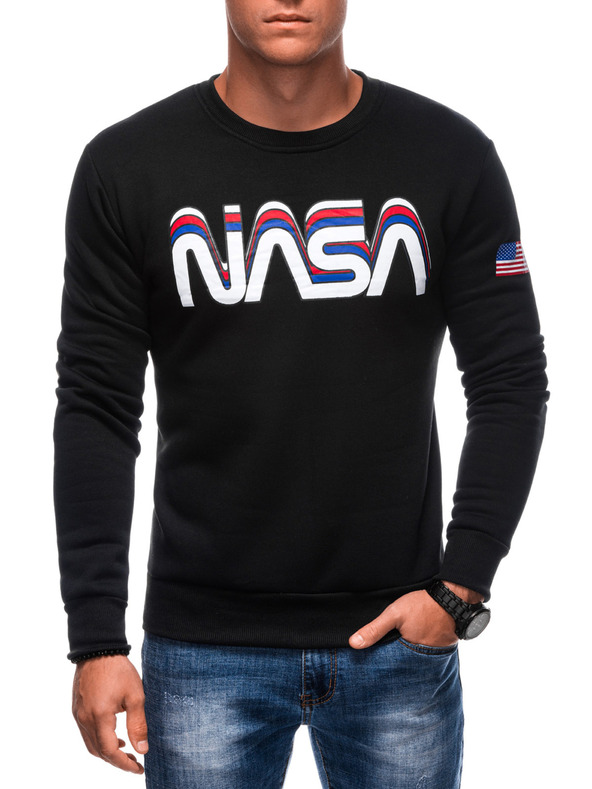 Edoti EDOTI Herren-Kapuzensweatshirt, schwarz