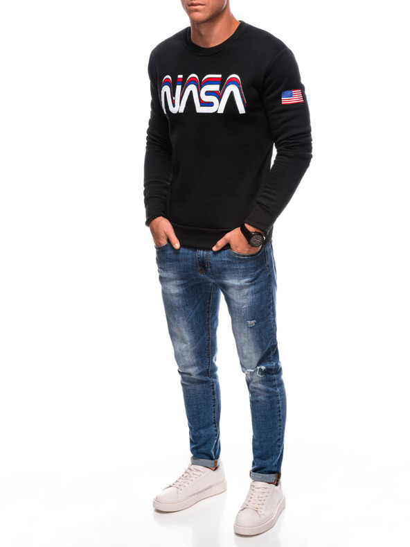 Edoti EDOTI Herren-Kapuzensweatshirt, schwarz