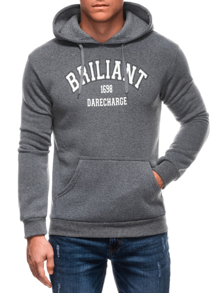 Edoti EDOTI Herren-Kapuzenpullover, grau