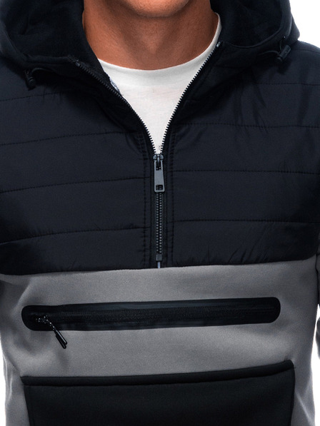 Edoti EDOTI Herren-Kapuzenpullover, grau