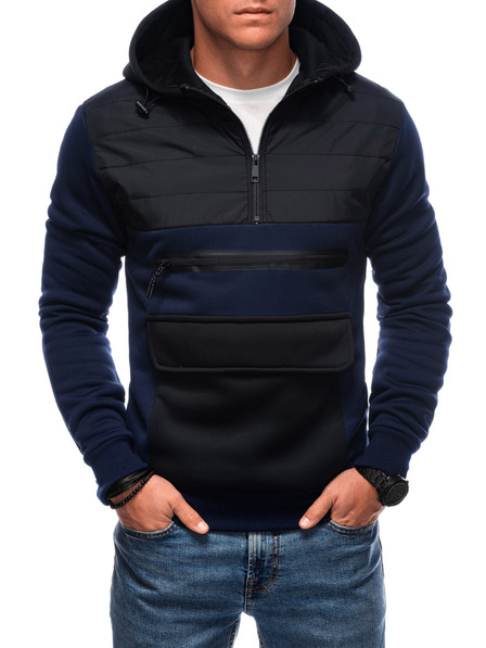Edoti EDOTI Herren-Kapuzenpullover, dunkelblau