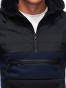 Edoti EDOTI Herren-Kapuzenpullover, dunkelblau
