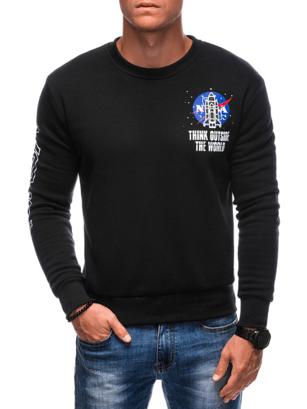 Edoti EDOTI Herren-Kapuzensweatshirt, schwarz