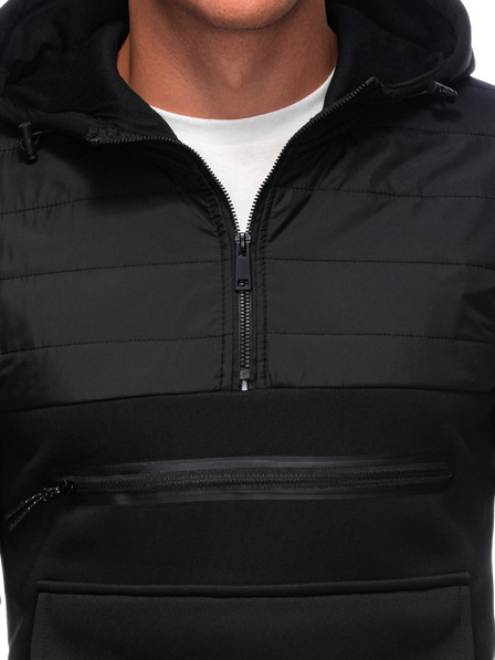 Edoti EDOTI Herren-Kapuzenpullover, schwarz