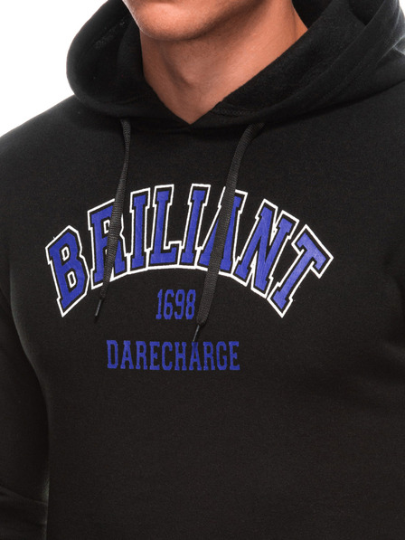 Edoti EDOTI Herren-Kapuzenpullover, schwarz