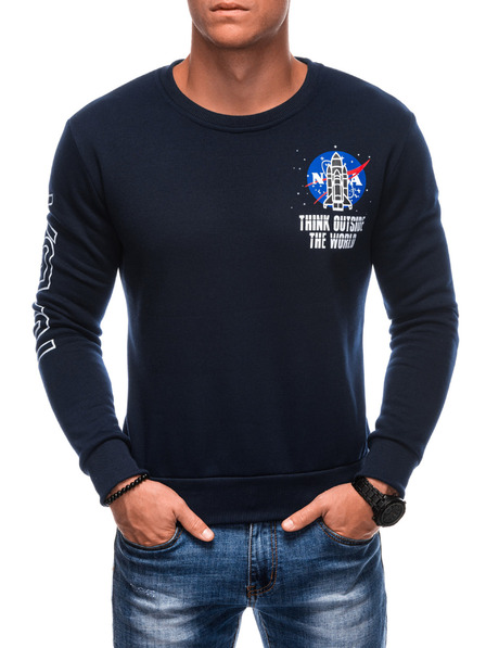 Edoti EDOTI Herren-Kapuzensweatshirt, dunkelblau