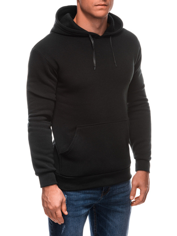 Edoti EDOTI Herren-Kapuzenpullover, schwarz
