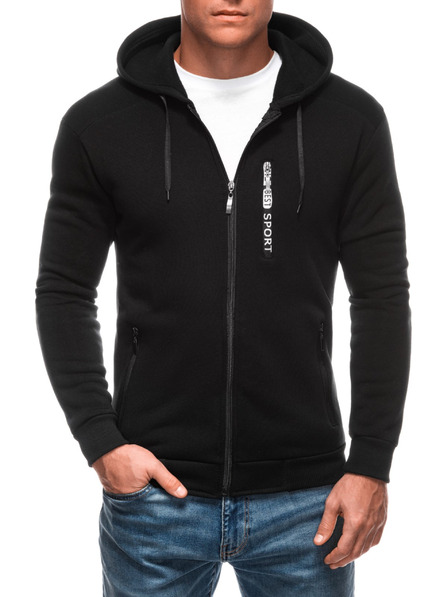 Edoti EDOTI Herren-Kapuzenpullover, schwarz