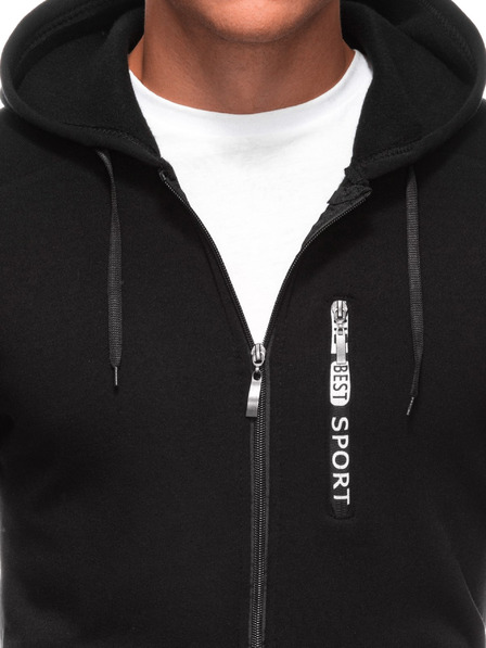 Edoti EDOTI Herren-Kapuzenpullover, schwarz