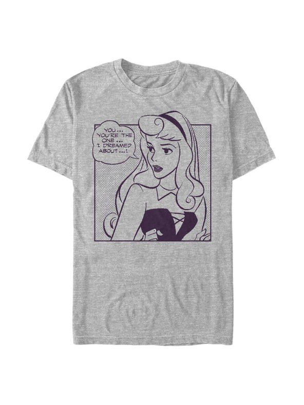 ZOOT.Fan Disney Aurora Comic Herren T-Shirt grau meliert