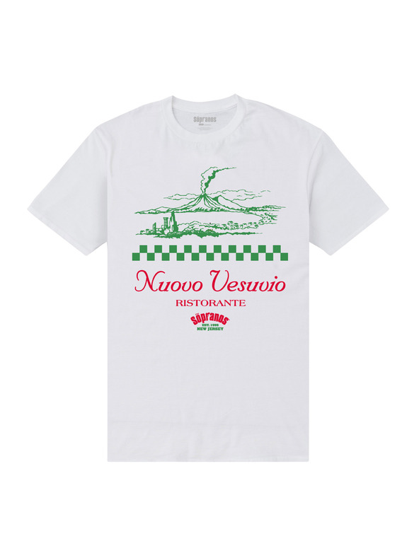 ZOOT.Fan Weißes HBO The Sopranos Nuovo Vesuvio T-shirt