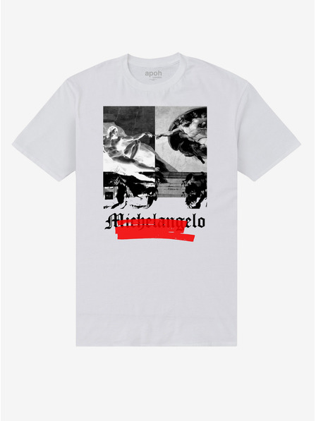 ZOOT.Fan Weißes T-Shirt apoh London apoh Michelangelo Negativ