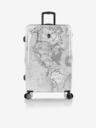 Heys 3-teiliges gemustertes Reisekofferset in Weiß Heys Journey 3G S,M,L Black/White Map