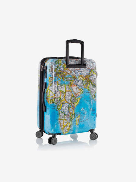 Heys 3-teiliges gemustertes Reisekofferset in Blau Heys Journey 3G S,M,L Blue Map