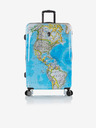 Heys 3-teiliges gemustertes Reisekofferset in Blau Heys Journey 3G S,M,L Blue Map